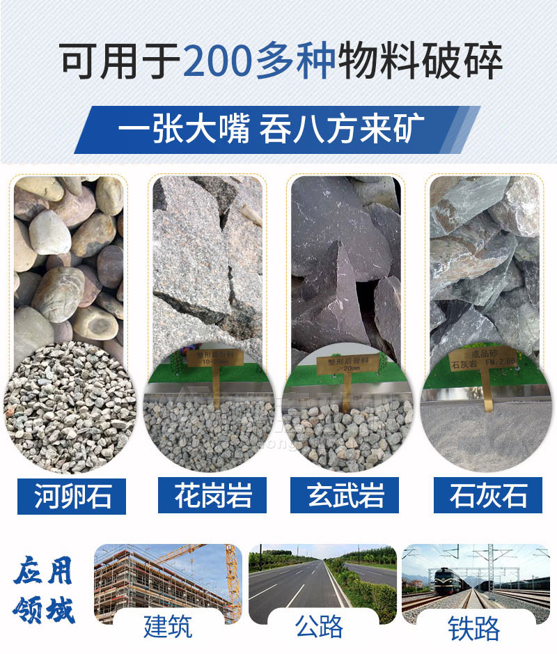 颚式破碎机应用范围