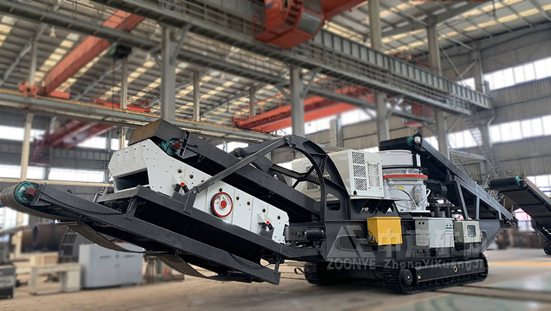 履带式圆锥移动破碎站车间实拍4