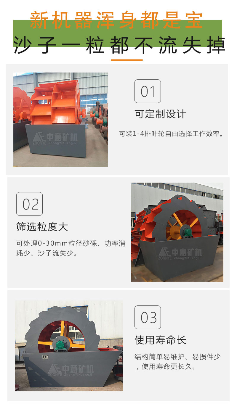 轮斗洗砂机优势