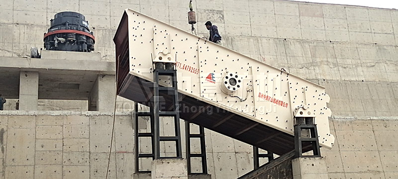 甘肃定西振动筛安装现场