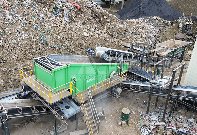 弹跳筛+链板给料机 弹跳筛+链板给料机