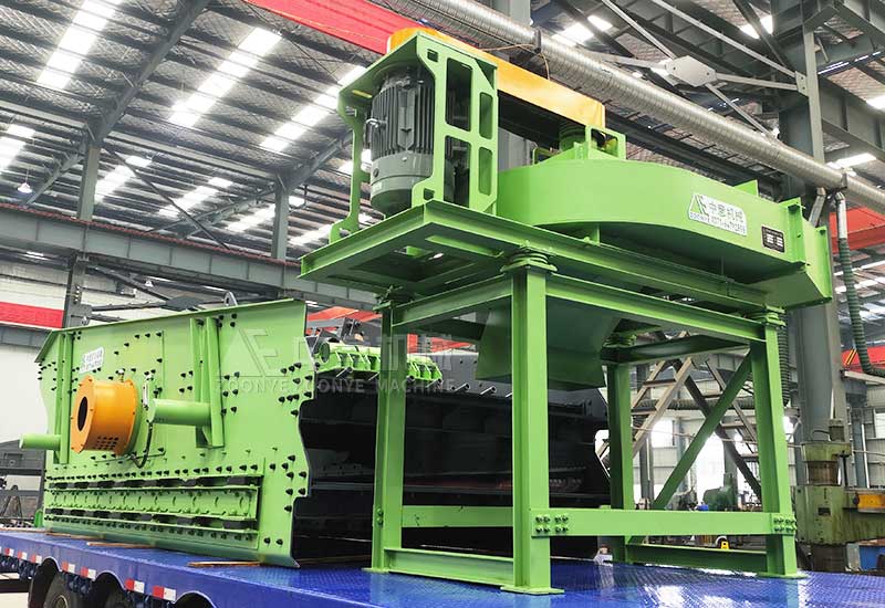 棒条弛张筛+立式负压风选机.jpg 棒条弛张筛+立式负压风选机